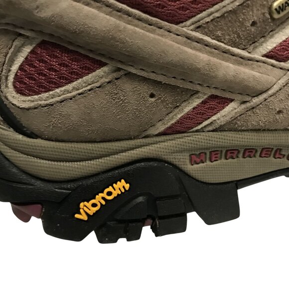 Merrell Womens Boulder Blush Hiking Boots Size 8 US/38.5 EU Vibram Soles Suede & - Picture 6 of 11